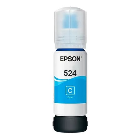 Botella De Tinta Epson T524220-Al Cian T524 Contenido 127 ml