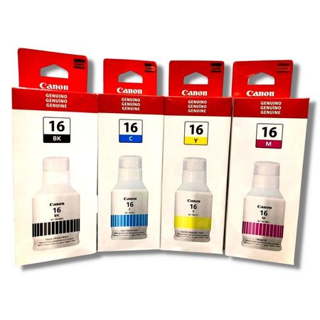 Kit Tinta Canon 16 Cyan Magenta Amarillo Negro