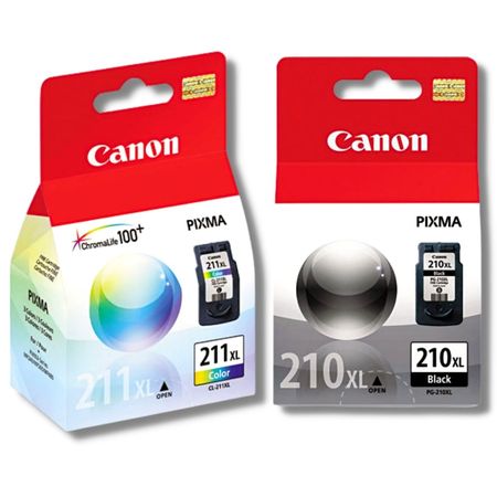 Kit Tinta Canon 210XL 211XL Negro Tricolor