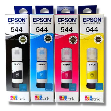 Kit Tinta Epson 544 Cyan Magenta Amarillo Negro