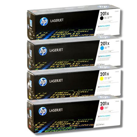 Kit Toner HP 201X Cyan Magenta Amarillo Negro