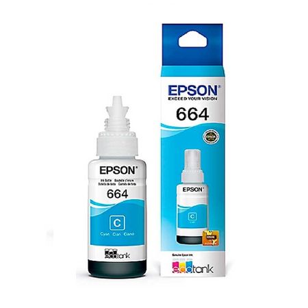 Botella de Tinta Epson 664 Color Cian T664220-AL