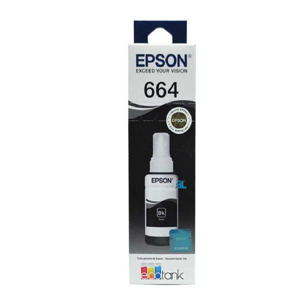 Botella De Tinta Epson 664 Color Negro T664120 Al Plazavea Supermercado 4571