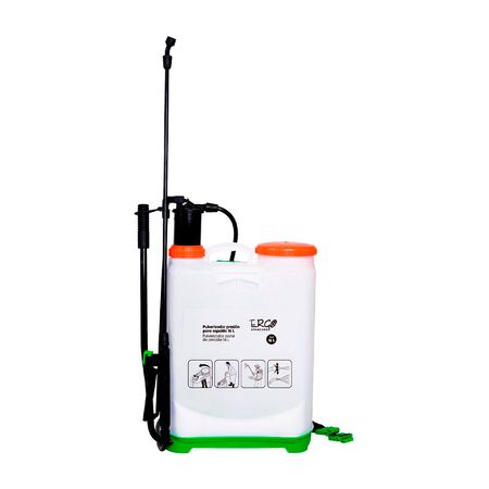 Pulverizador a Presión para Espalda 16L Polietileno, Polipropileno 17x58cm