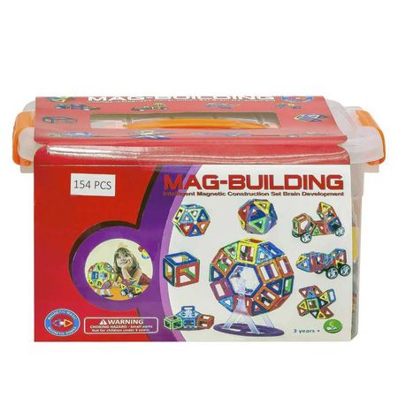 Set Didáctico Construcción Magnéticos de 154 pcs