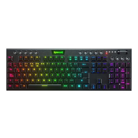 Teclado Mecánico Redragon HORUS FS K619-RGB-SP BLACK CABLEADO