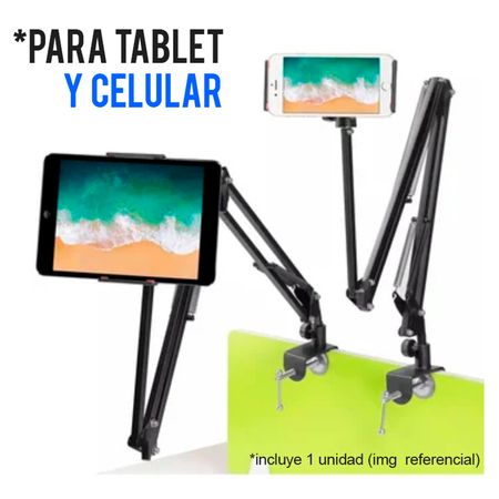 Brazo para Tablet y Celular Rack de aluminio Soporte Flexible IPAD