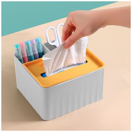 Caja Organizador para Escritorio y Oficina con Dispensador de Papel R30 BL