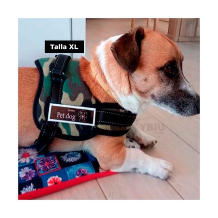Pechera Arnes Dog Pet de Modelo Ejercito Oscuro XL
