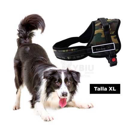 Arnés Pechera para Perro de Modelo Ejército Oscuro XL