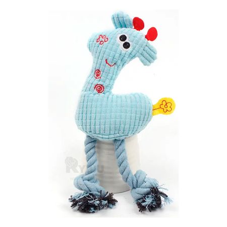 Gran Girafa Celeste de Felpa para Mascotas