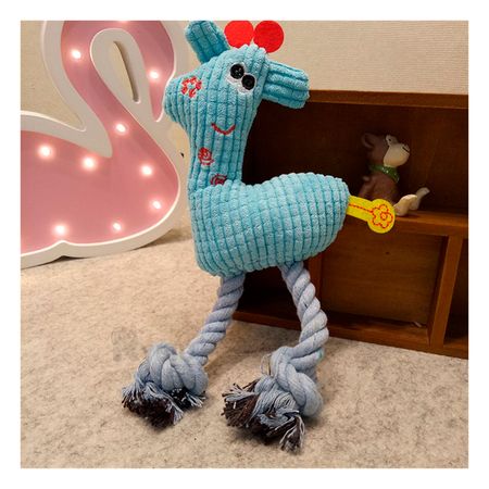 Hermosa Girafa Celeste de Juguete para Mascotas