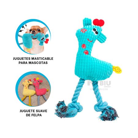 Suave Juguete de Girafa de Felpa Celeste