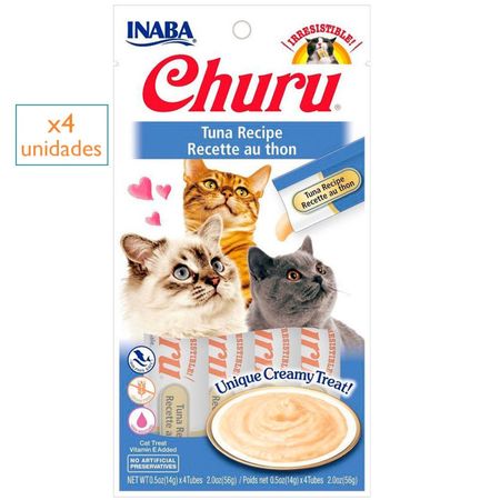 Snack Húmedo para gatos Churu Atún