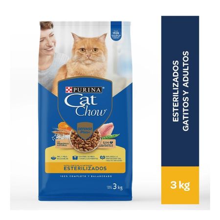 Comida para Gatos Cat Chow Adultos Esterilizados 3 kg