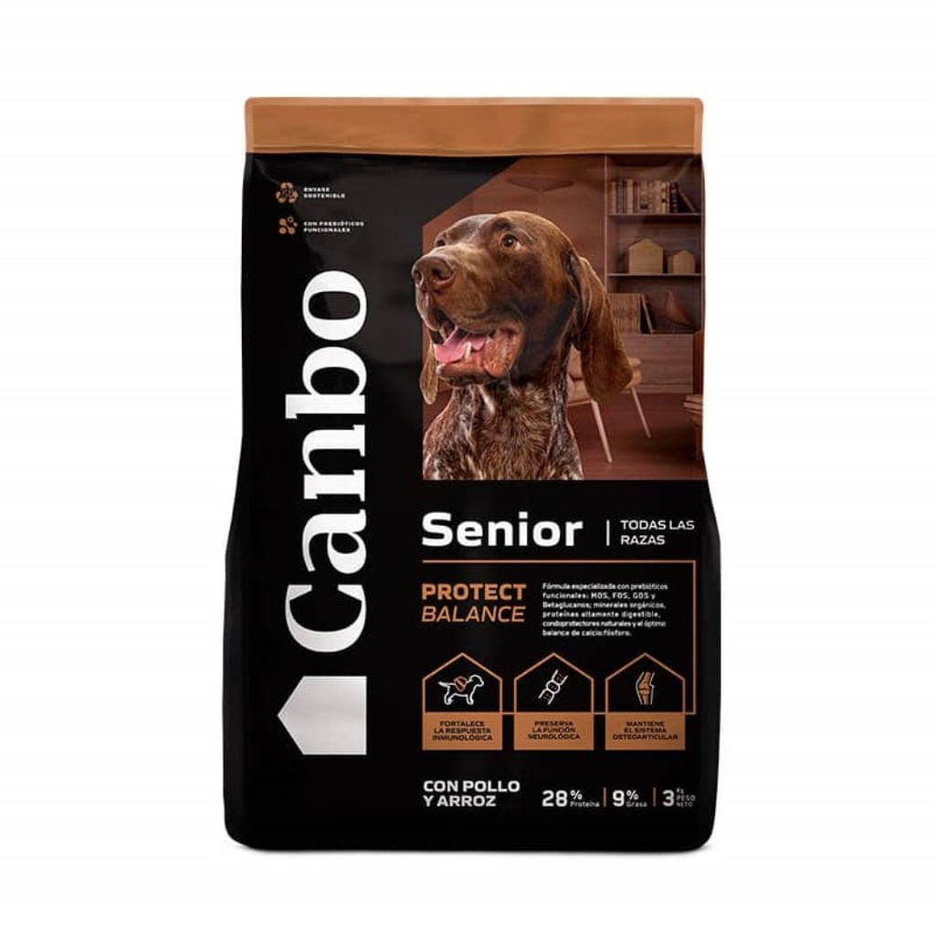 Comida para Perros Canbo Balance Senior Pollo y Arroz 15 Kg