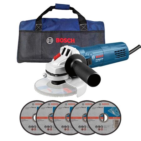 Esmeril Amoladora Baby GWS 700 Bosch 710W + 5 Disco + Maleta