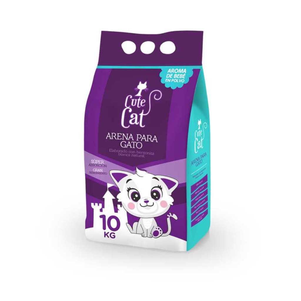 Arena Para Gatos Cute Cat 10 Kg