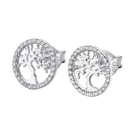 Aretes Lotus Tree Of Life Lp1778-4/1 Plata Mujer