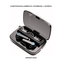 Audífonos Bluetooth M19 Con Micrófono Powerbank Linterna