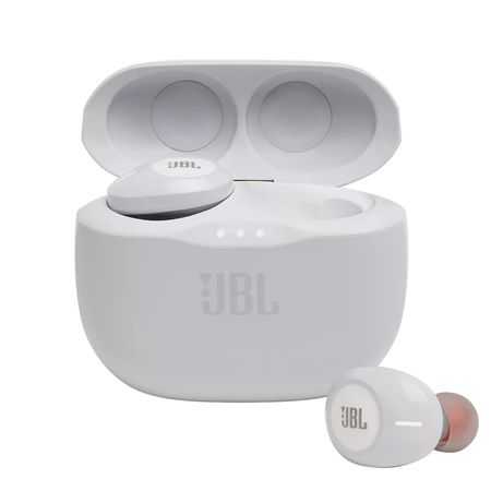 JBL Audífonos True Wireless Pure Bass Tune 125 TWS 32Hrs Blanco