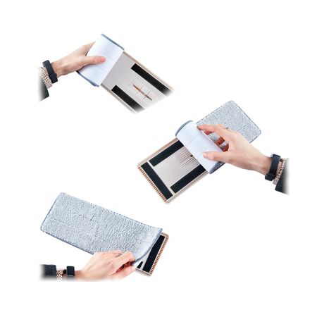 Trapeador Mopa Plano y Balde Escurridor