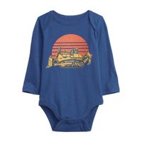 Body Baby Gap con Diseño de Tractor 100% Algodón Manga Larga para Bebé Niño