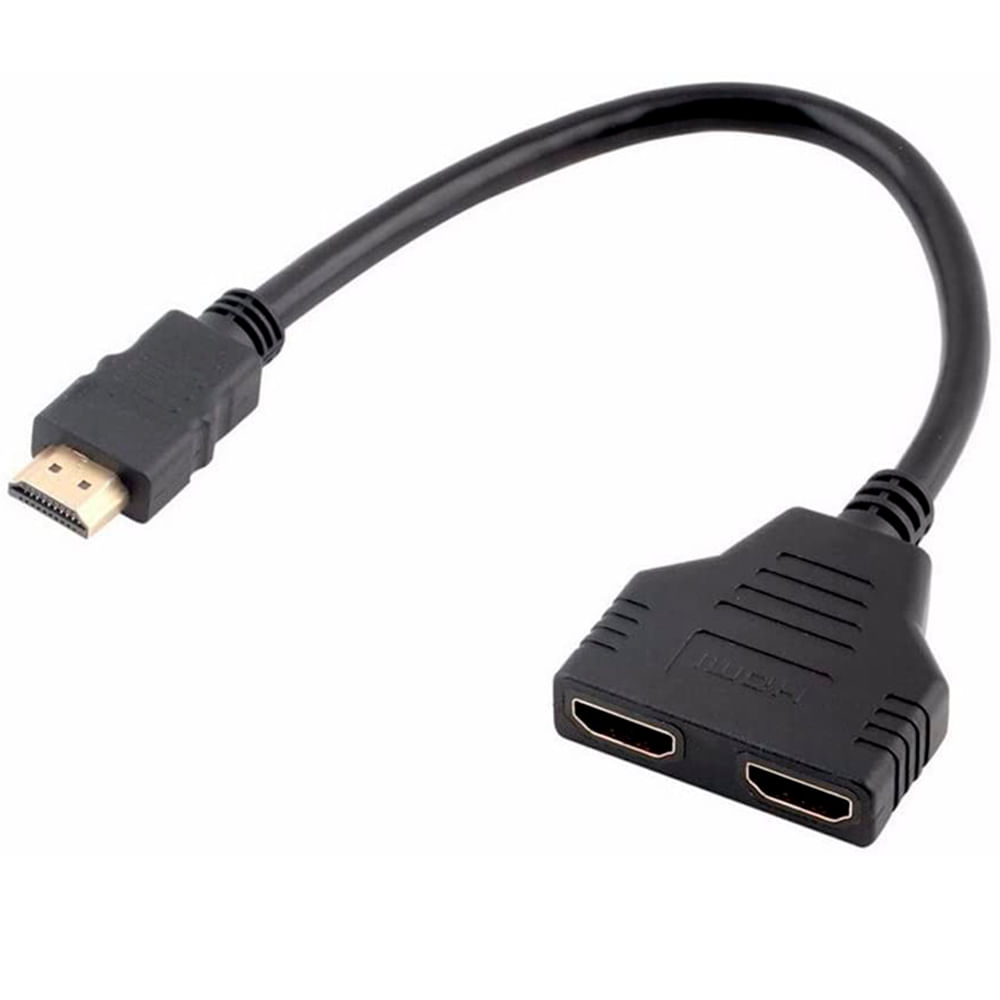 Cable Splitter Hdmi Miltiplicador x2 adaptador Conecte 1 Equipo 2 Tv