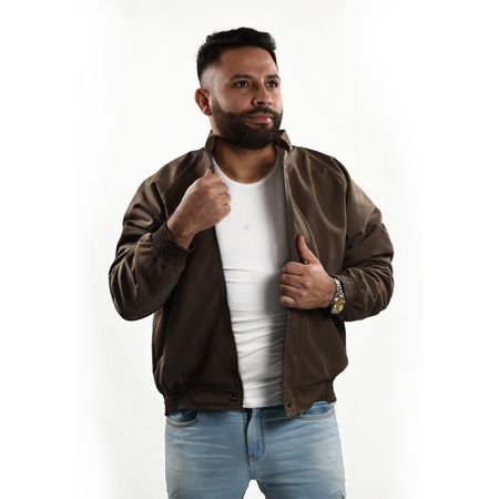 Casaca Legant Hombre Cuello Chino - Marrón XXL Casaca Legant Hombre Cuello Chino - Marr?n XXL