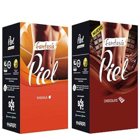 Pack Condon Piel Naranja y Chocolate