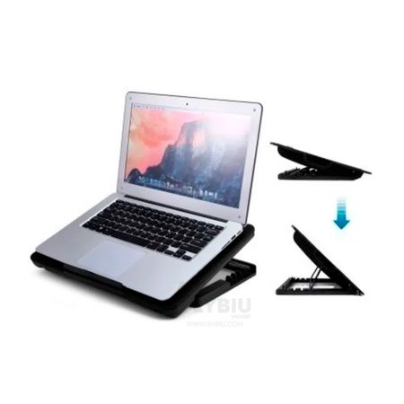 Cooler para Laptop con Luz Led Negro