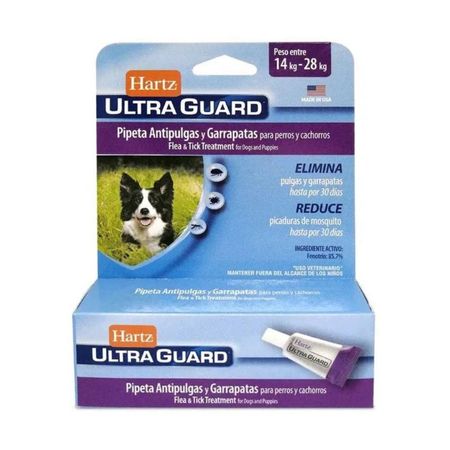 Antipulgas y Garrapata para Perros Hartz Ultra Guard Pipeta 14 a 28 Kg