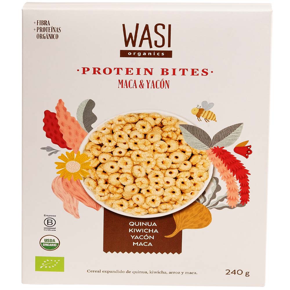 Cereal WASI Protein Bites y Yacón Caja 240g