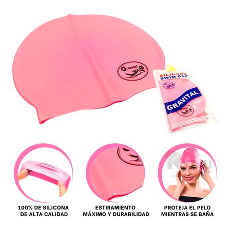 Gorro para Natacion Rosado