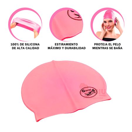 Gorro Empleado para Natacion Rosado