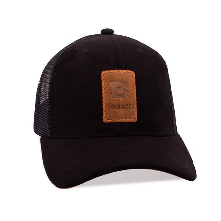 Gorra Boselli 3BM001 Cuero Color Negro