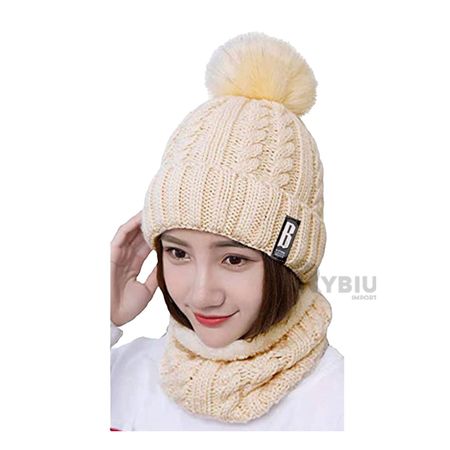 Chullo de Abrigo Suave + Cuellera para Dama