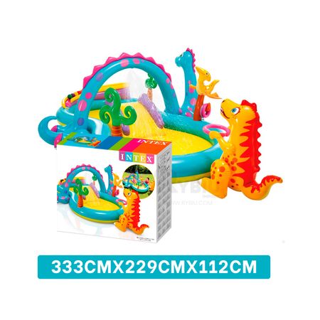 Centro de Juego Hinchable Dino 333 cm x 229 cm x 112 cm