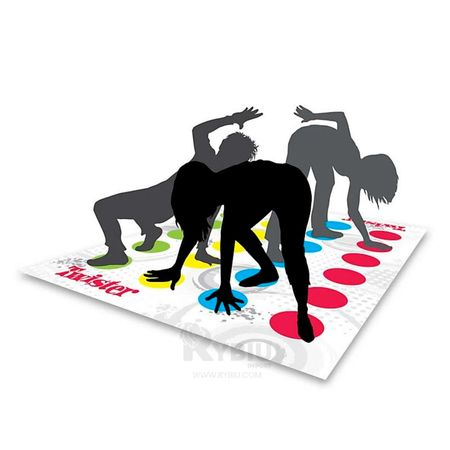 Juego Twister en Grupo de Distintos Colores
