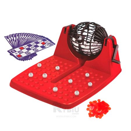 Bingo Juego de Mesa Color Rojo