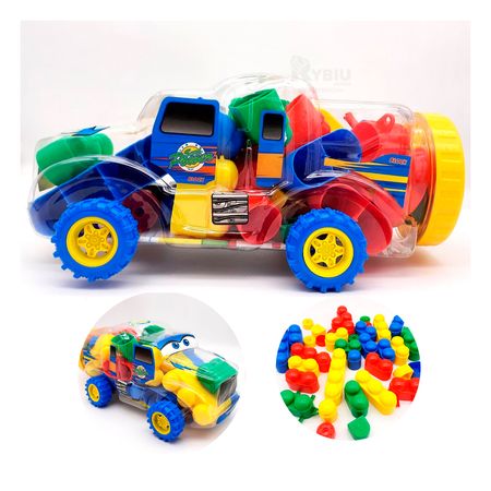 Bloques para Armar Carro Grande de Colores