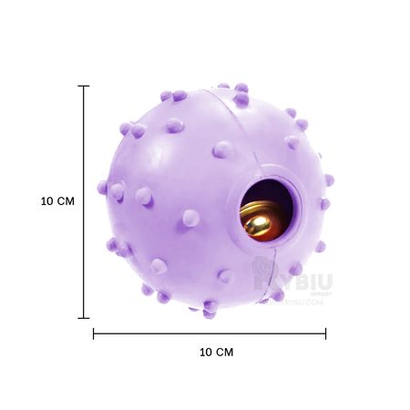 Pelota Clasica con Cascabel Color Morado