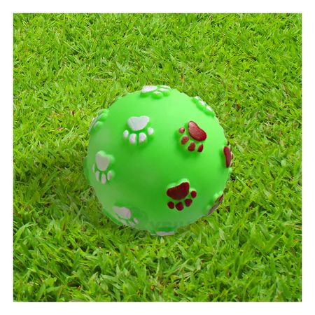Juguete para Mascotas con Huellitas Suaves Color Verde
