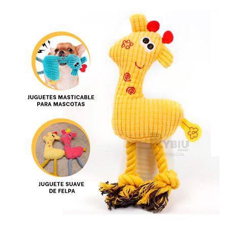 Peluche para Mascotas Amarillo de Felpa Suave