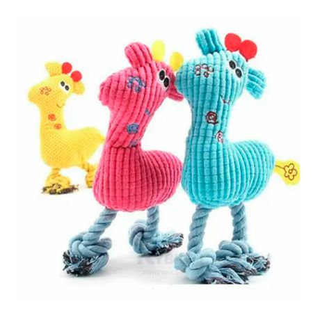 Jirafa de Peluche Pet Multicolor en Felpa Pack 3