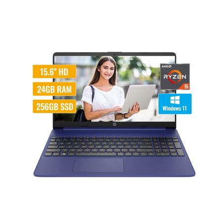 Laptop HP 15-ef2511la AMD Ryzen 5-5500U 24GB RAM 256GB SSD 15.6