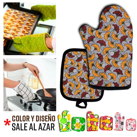 Guante para Horno y Cocina Guantes Manopla Olla Postre Reposteria