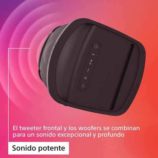 Sony SRS-XP500 X-Series Altavoz inalámbrico portátil Bluetooth para fiesta  de karaoke IPX4 resistente a salpicaduras con batería de 20 horas, negro