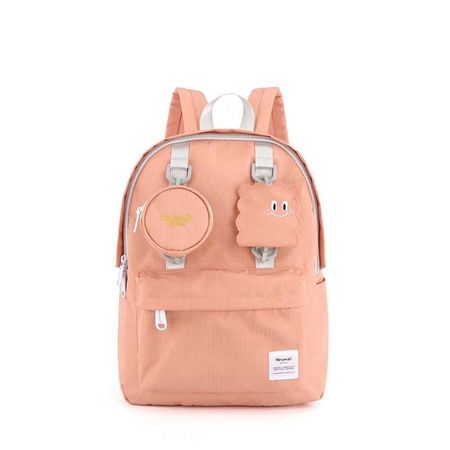 Mochila escolar o de viaje Multibolsillos Himawari H422-12 Rosado