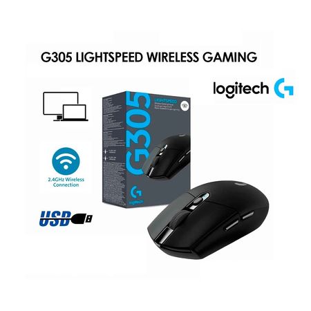 Mouse Gaming Logitech G305 Black Wireless